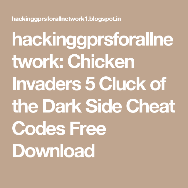 Chicken Invaders 4 Key Code Free Download